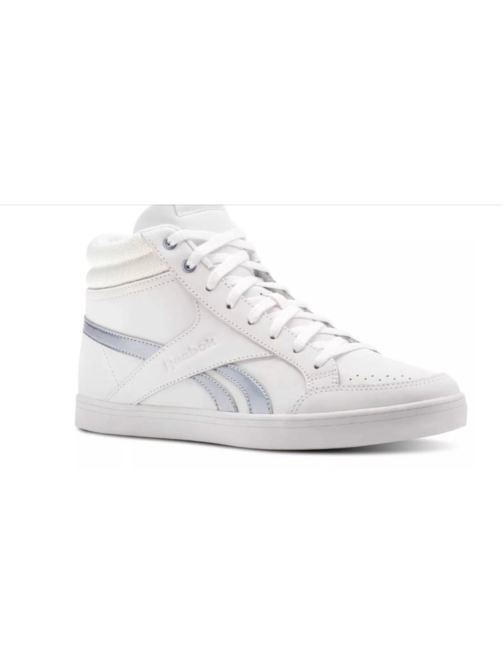 Reebok Royal Aspire 2 Women's High Top Sneakers White Silver Size 7